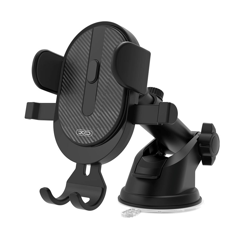 XO C60 Universal Mobilholder til Bil - Instrumentbræt og Ventilationsanlæg - Maks Mobil: 60 - 93mm - Sort