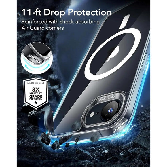 ESR iPhone 17e / 16e Classic Hybrid Cover - MagSafe Kompatibel - Gennemsigtig