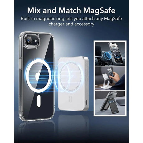 ESR iPhone 17e / 16e Classic Hybrid Cover - MagSafe Kompatibel - Gennemsigtig