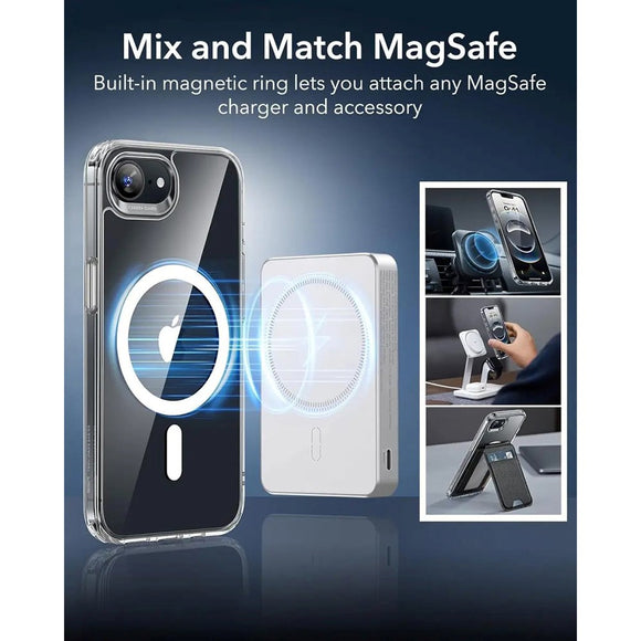 ESR iPhone 17e / 16e Classic Hybrid Cover - MagSafe Kompatibel - Gennemsigtig