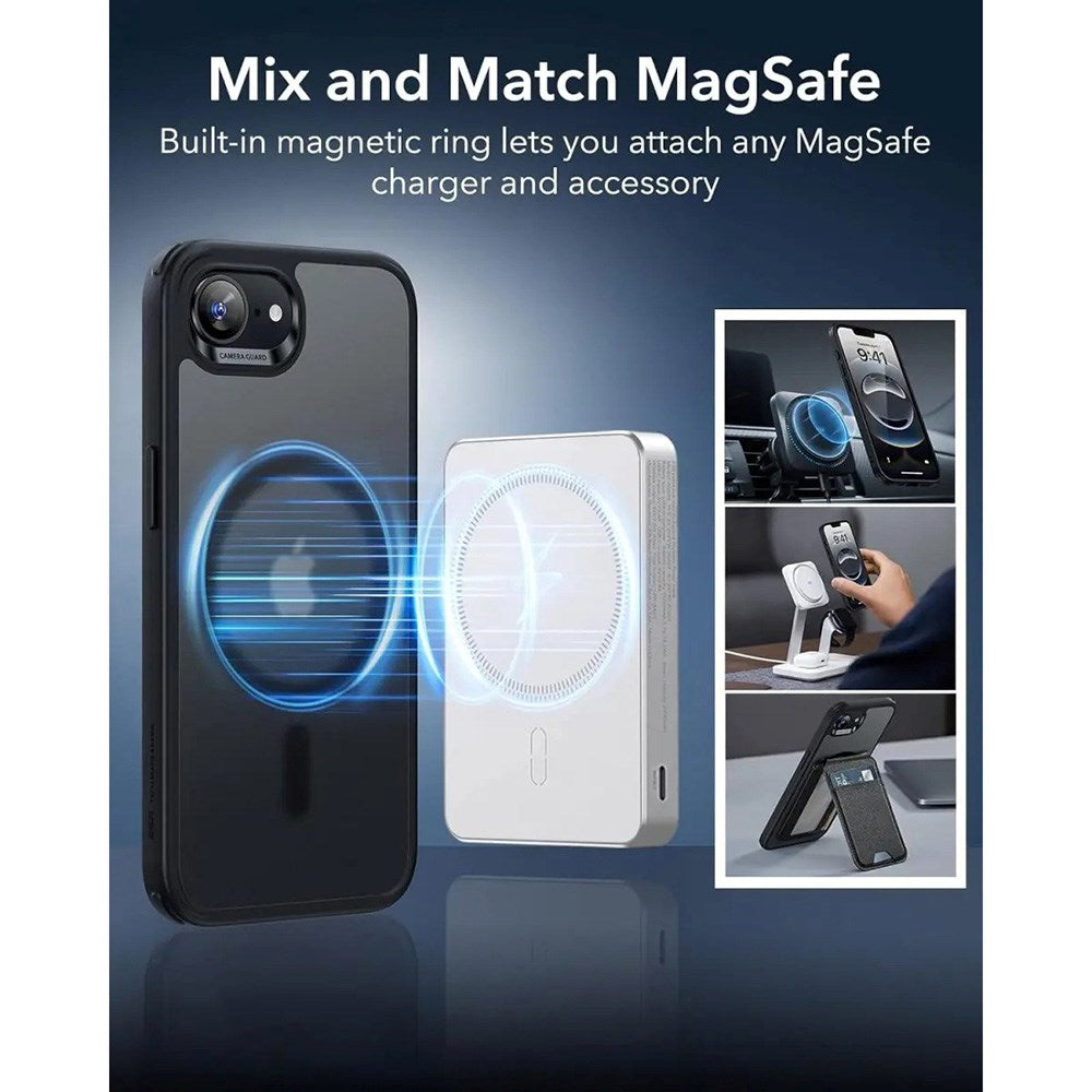 ESR iPhone 17e / 16e Classic Hybrid Cover - MagSafe Kompatibel - Mat Sort