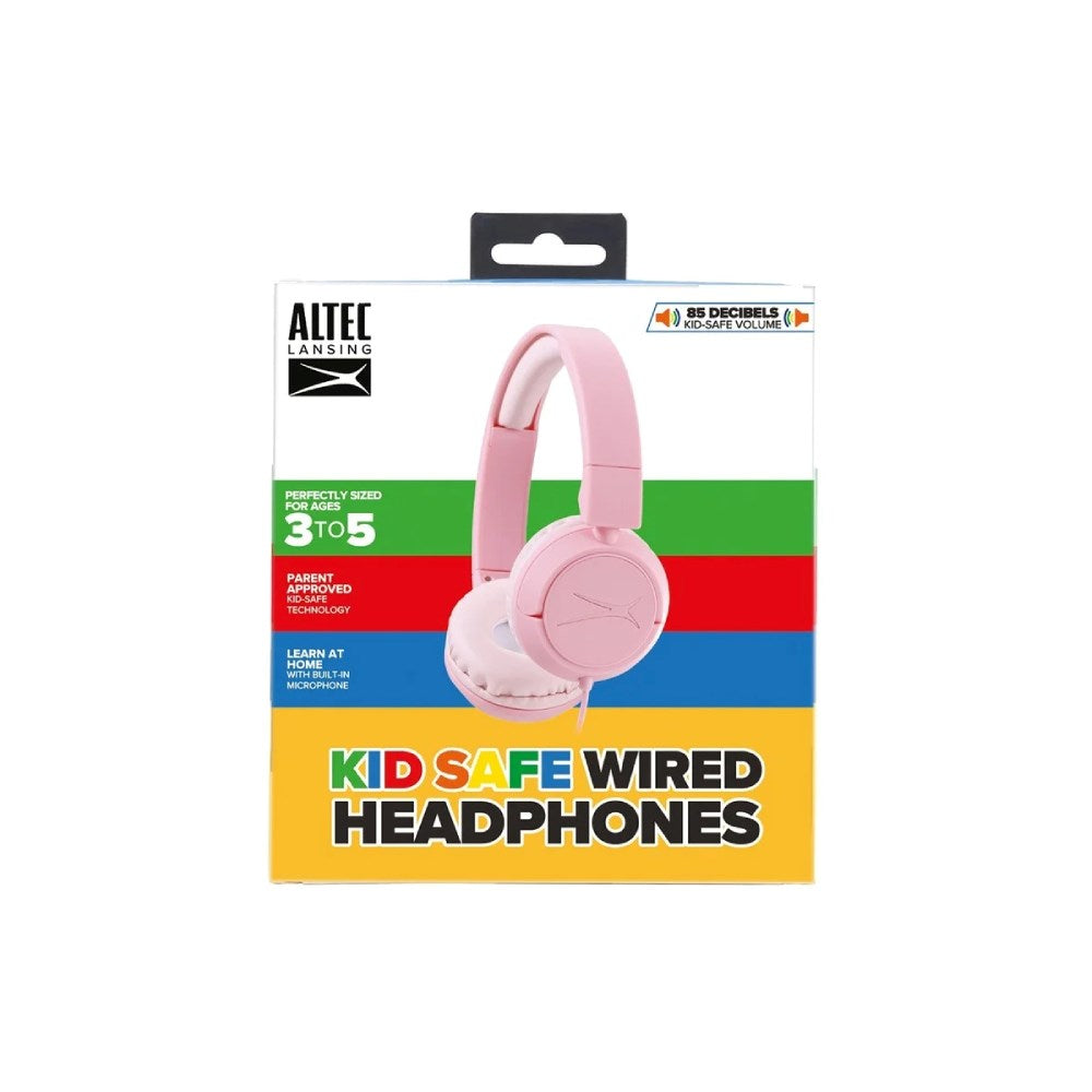Altec Lansing Børneheadset m. Ledning - On-Ear - Lyserød