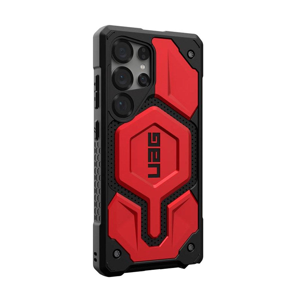 Samsung Galaxy S25 Ultra UAG MONARCH Pro Series Cover - MagSafe Kompatibel - Rød / Sort
