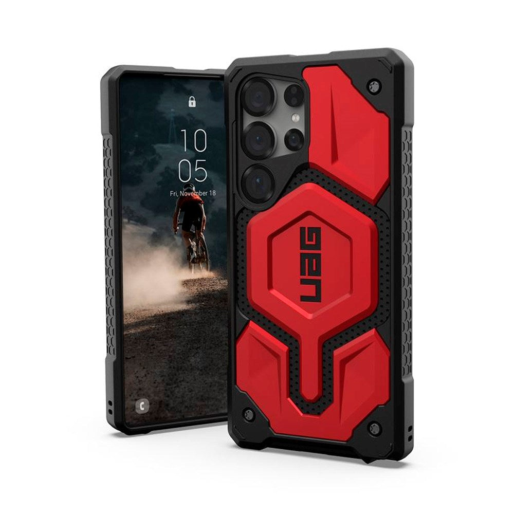 Samsung Galaxy S25 Ultra UAG MONARCH Pro Series Cover - MagSafe Kompatibel - Rød / Sort