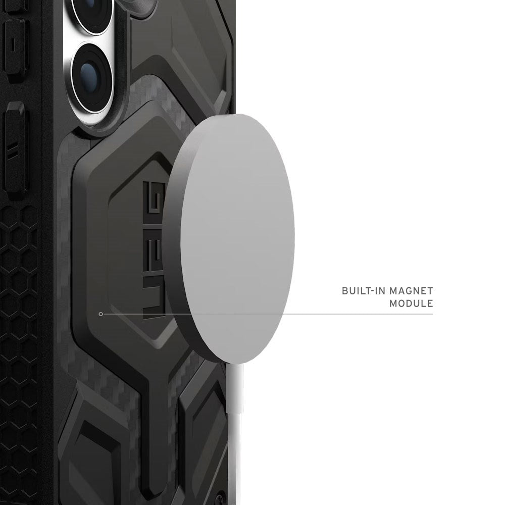 Samsung Galaxy S26+ (Plus) UAG Monarch Pro Carbon Hybrid Cover - MagSafe Kompatibel - Sort