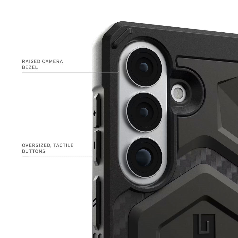 Samsung Galaxy S26+ (Plus) UAG Monarch Pro Carbon Hybrid Cover - MagSafe Kompatibel - Sort