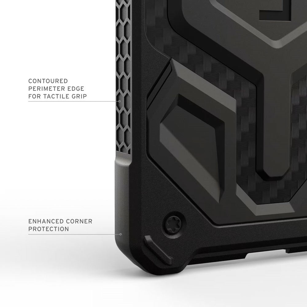 Samsung Galaxy S26+ (Plus) UAG Monarch Pro Carbon Hybrid Cover - MagSafe Kompatibel - Sort