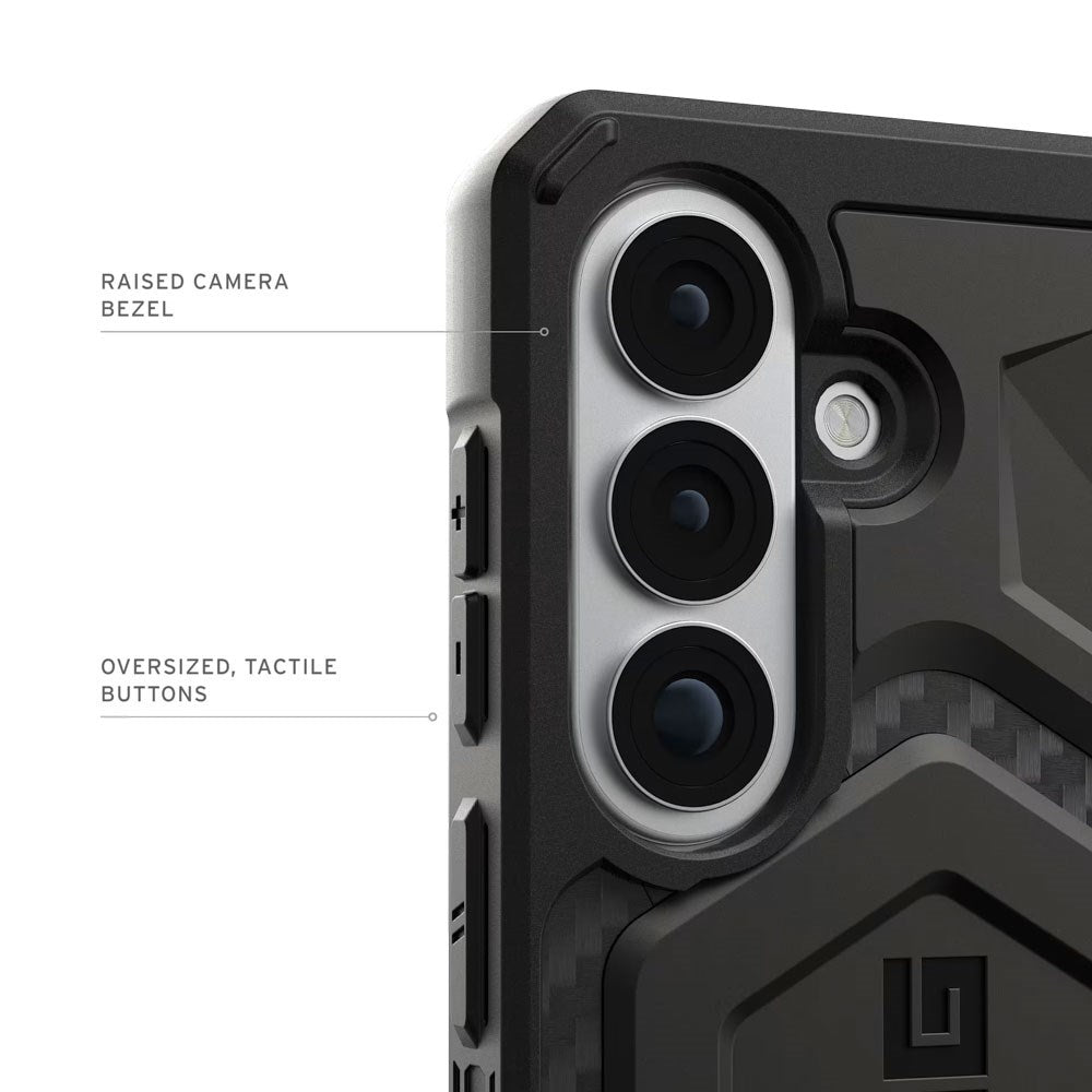 Samsung Galaxy S26 UAG Monarch Pro Carbon Hybrid Cover - MagSafe Kompatibel - Sort