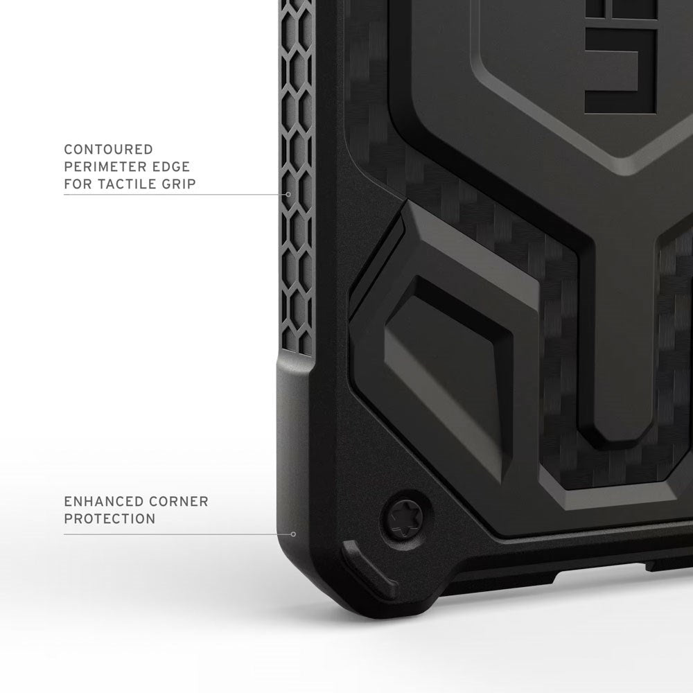 Samsung Galaxy S26 UAG Monarch Pro Carbon Hybrid Cover - MagSafe Kompatibel - Sort