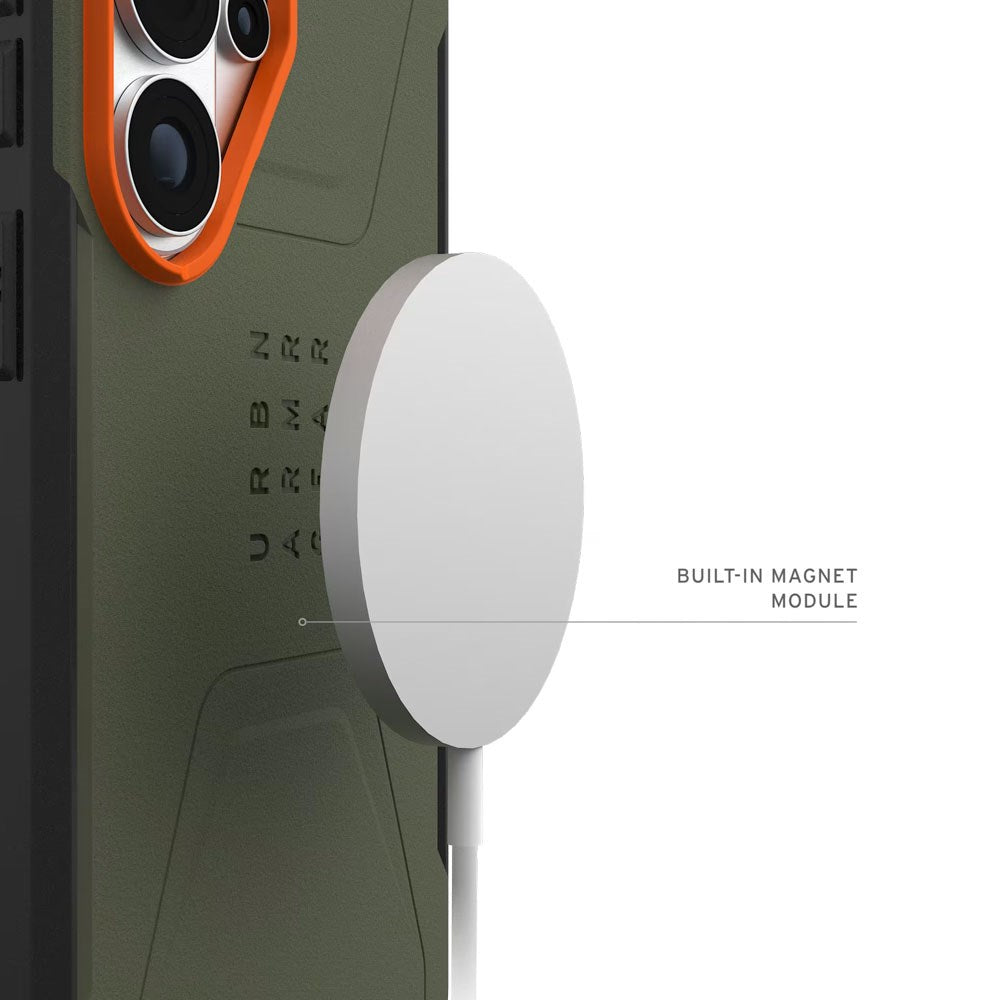 Samsung Galaxy S26 Ultra UAG Civilian Cover - MagSafe Kompatibel - Grøn / Orange