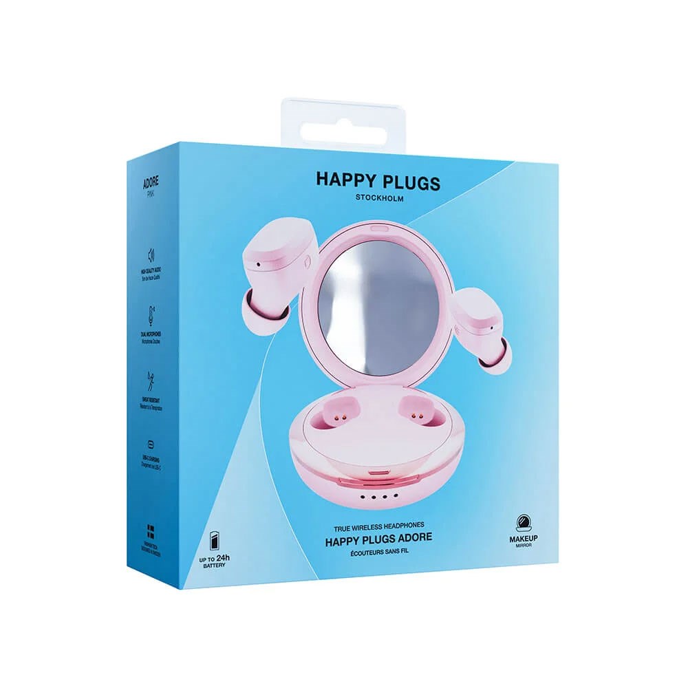 Happy Plugs Adore True Wireless In-Ear Høretelefoner - Lyserød