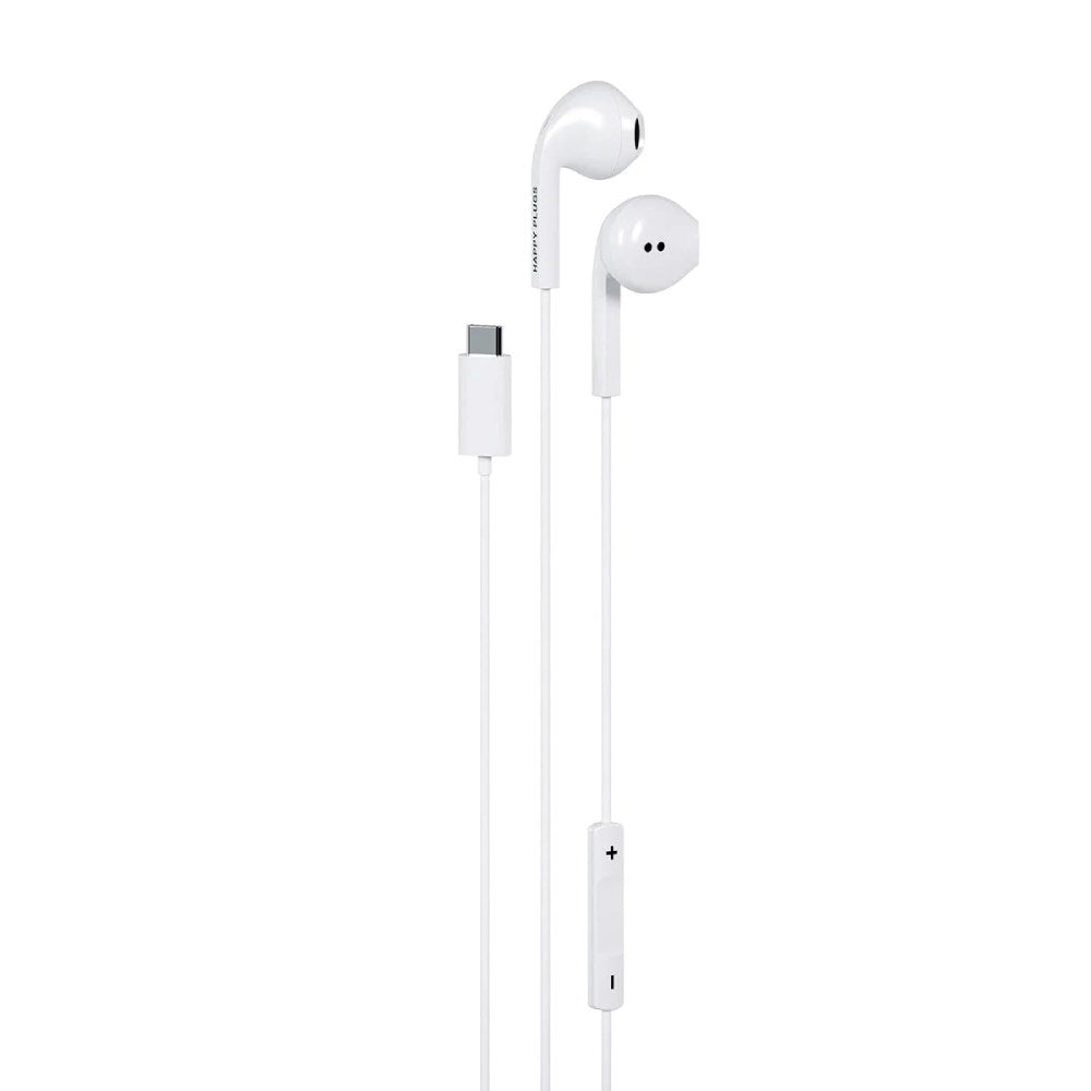 Happy Plugs Høretelefoner m. USB-C - In-Ear - Hvid