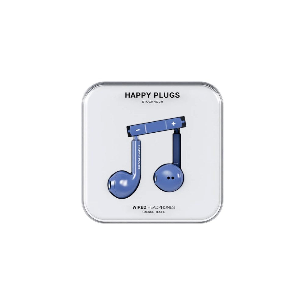 Happy Plugs Høretelefoner m. USB-C - In-Ear - Blå