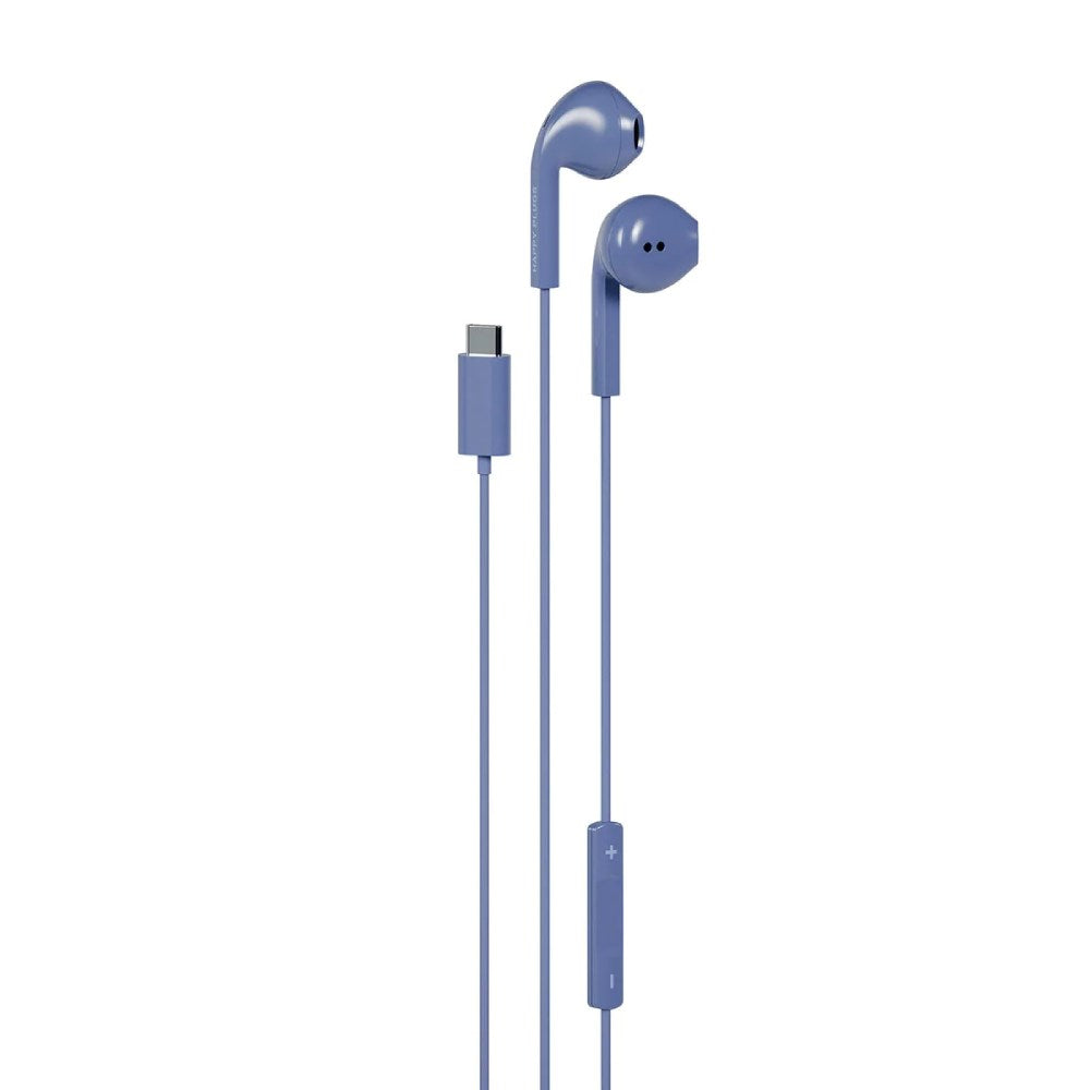Happy Plugs Høretelefoner m. USB-C - In-Ear - Blå
