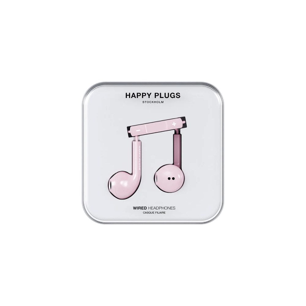 Happy Plugs Høretelefoner m. USB-C - In-Ear - Lyserød