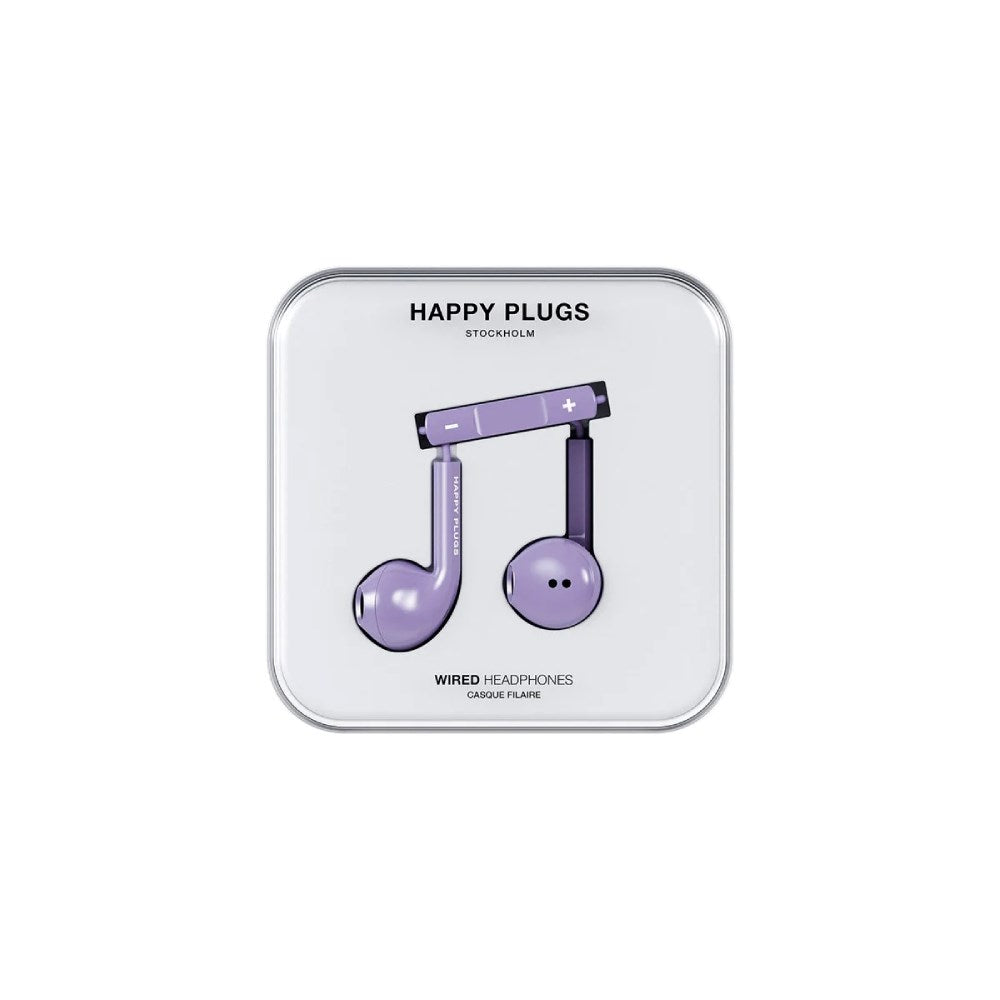 Happy Plugs Høretelefoner m. USB-C - In-Ear - Lilla