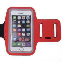 Løbearmbånd m. Reflekskant - Rød (Maks. Mobil: 138 x 70 mm)