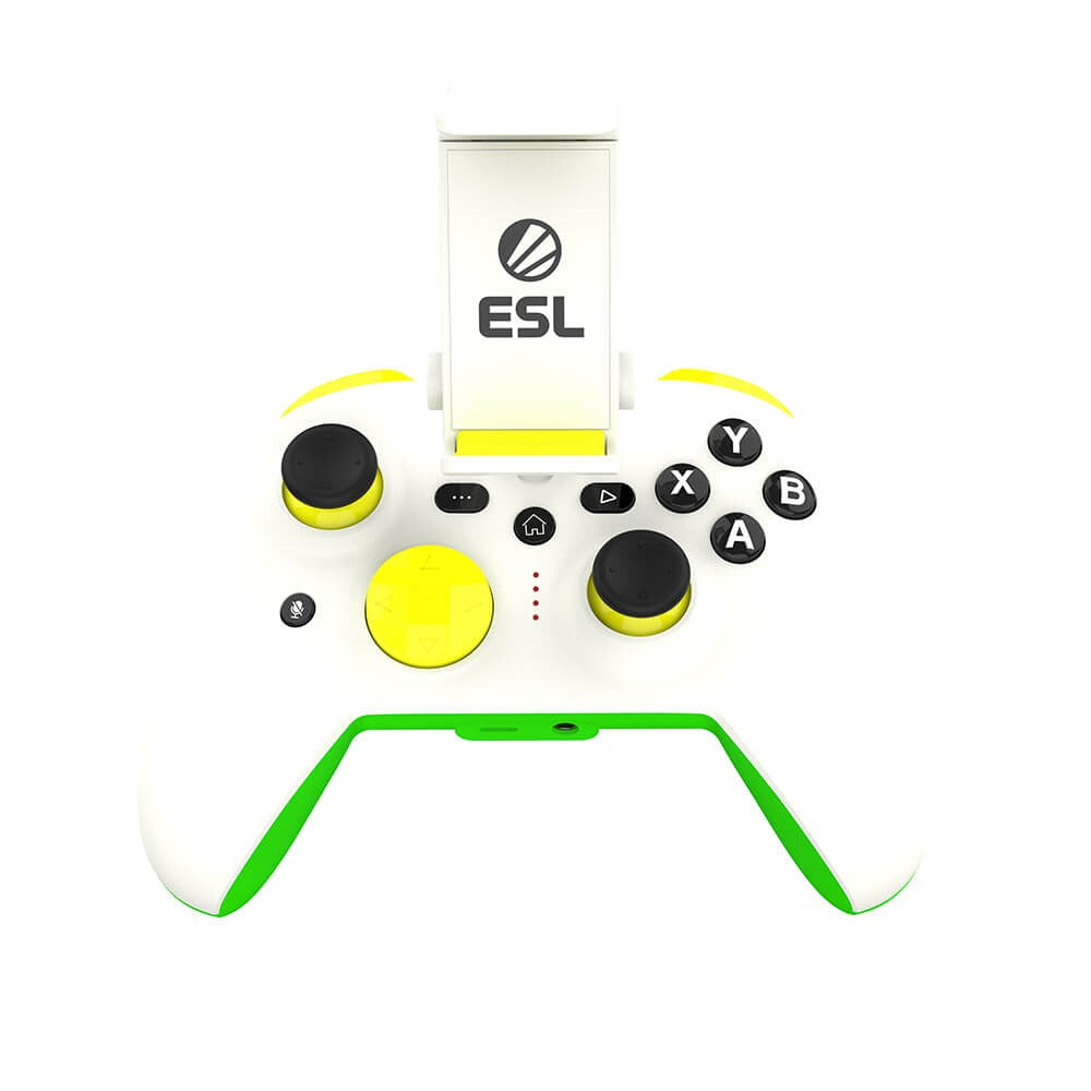 RiotPWR ESL Gaming Controller til USB-C Android Telefoner - Hvid / Grøn