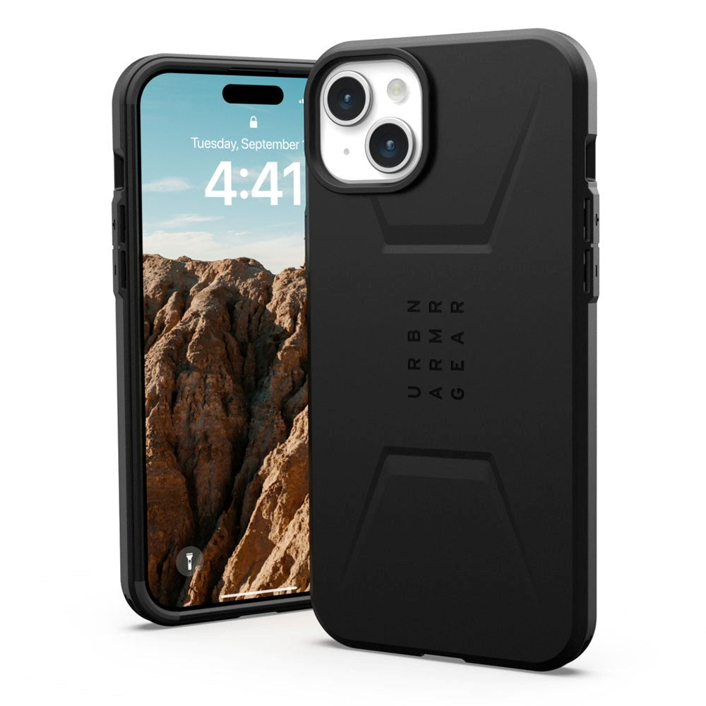iPhone 15 Plus UAG CIVILIAN Series Cover - MagSafe Kompatibel - Black