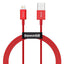 Baseus Superior Series USB-A til Lightning Kabel - 1m - Rød