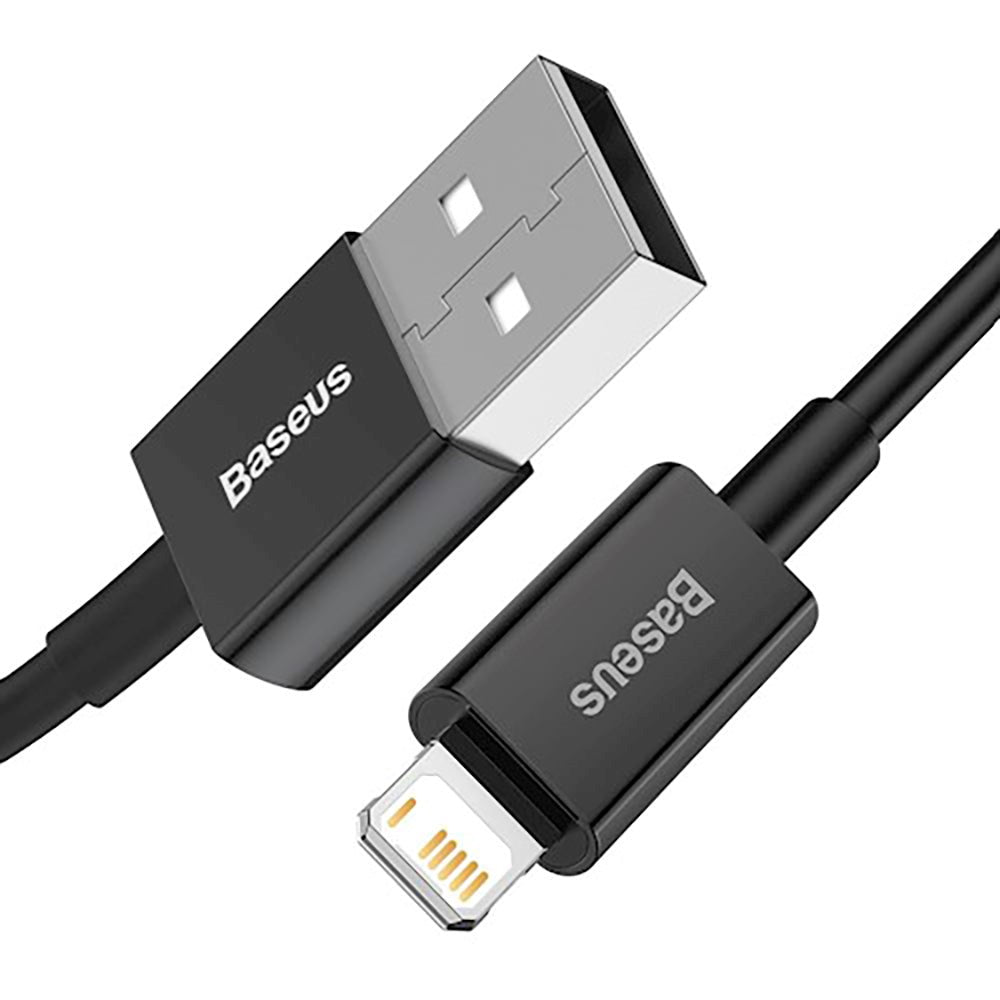 Baseus Superior Series USB-A til Lightning Kabel - 1m - Sort