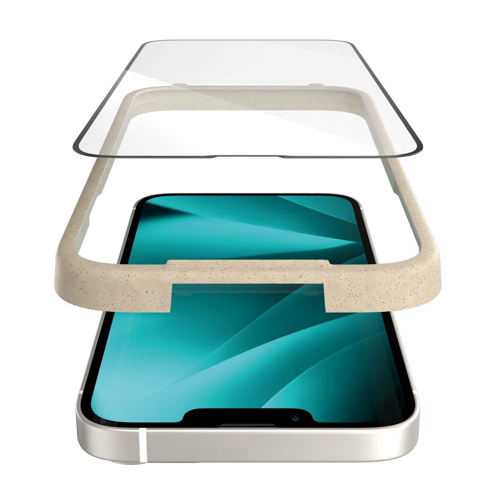 iPhone 14 Plus / 13 Pro Max PanzerGlass AntiBacterial Ultra-Wide Fit Skærmbeskyttelse - EasyAligner - Diamond Strength - Gennemsigtig