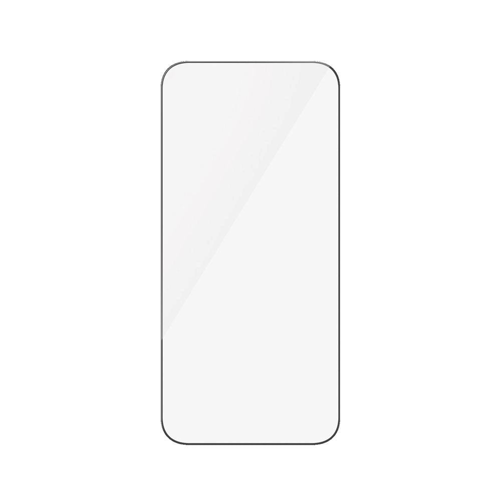 iPhone 15 Pro Max PanzerGlass Ultra Wide Fit Skærmbeskyttelse m. EasyAligner - Diamond Strength - Gennemsigtig / Sort Kant