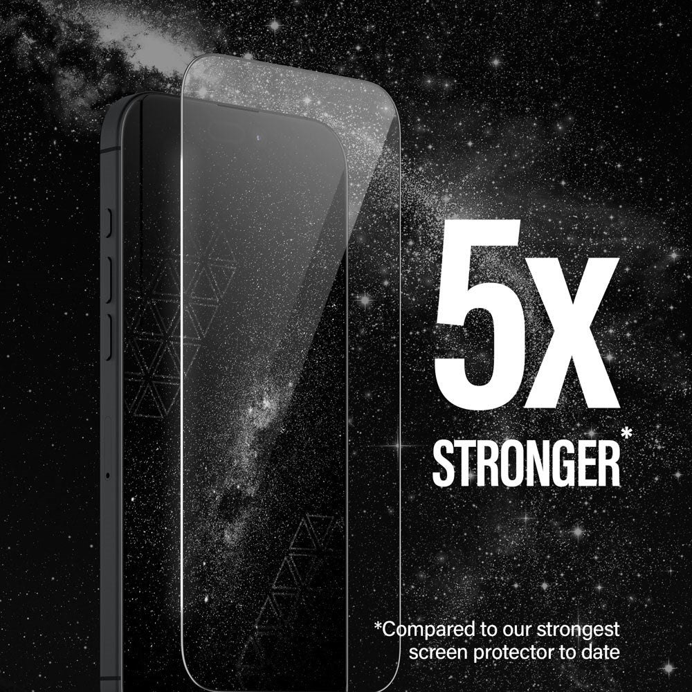 iPhone 16 Pro Max PanzerGlass Ultra Wide Fit Ceramic Skærmbeskyttelse m. EasyAligner - Sort Kant