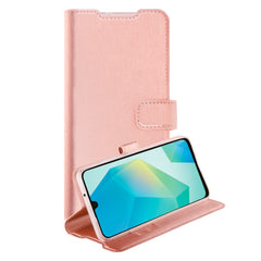 Samsung Galaxy A16 - Vivanco Classic Wallet Flip Cover m. Pung - Lyserød