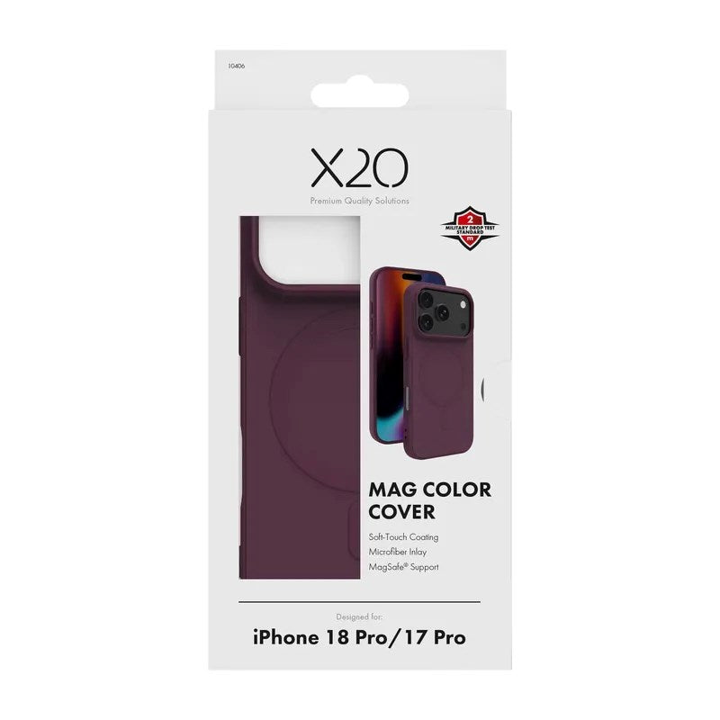 iPhone 18 Pro / 17 Pro X2O Mag Color Cover - MagSafe Kompatibel - Lilla