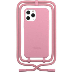 iPhone 12 Pro Max Woodcessories Change Cover m. Strop - 100% Plantebaseret - Coral Pink