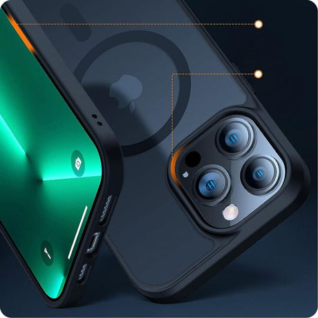 iPhone 15 Pro Tech-Protect Magmat Cover - MagSafe Kompatibel - Mat Sort