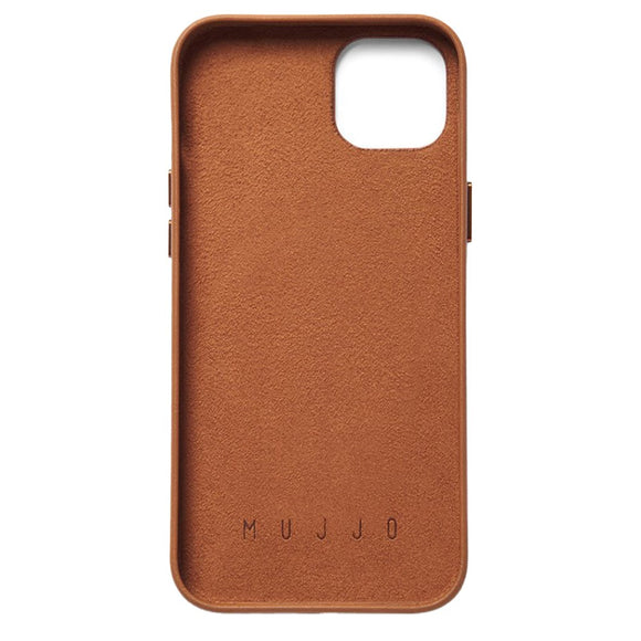 Mujjo iPhone 14 Plus Leather Wallet Case - Brun