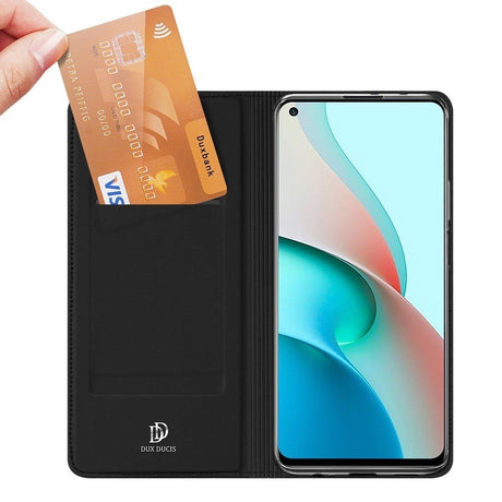 Xiaomi Redmi Note 9T (5G) DUX DUCIS Skin Pro Series Thin Wallet Cover - Sort
