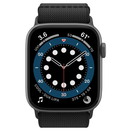 Spigen Fit Lite Apple Watch (42/44/SE/45/46/49mm) Stof Rem - Sort