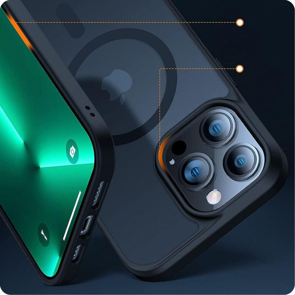 iPhone 15 Tech-Protect Magmat Cover - MagSafe Kompatibel - Mat Sort