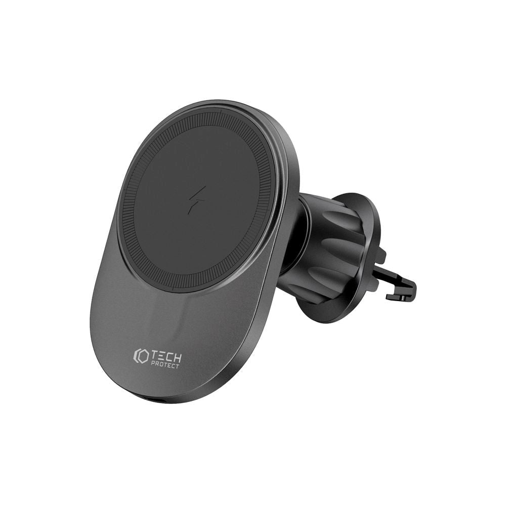 Tech-Protect MM-V1 Trådløs Oplader 15W til Ventilation - MagSafe Kompatibel - Sort