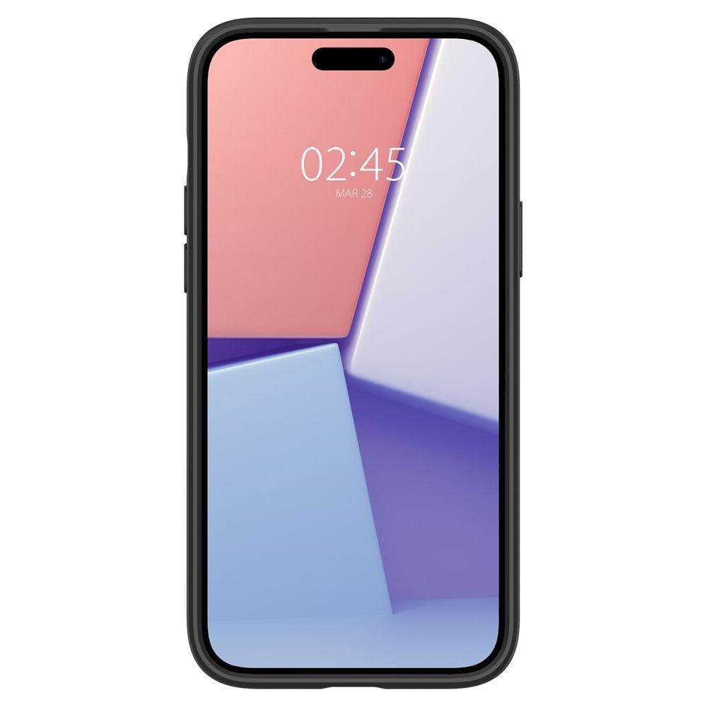iPhone 15 Plus Spigen Ultra Hybrid Cover - Gennemsigtig / Sort