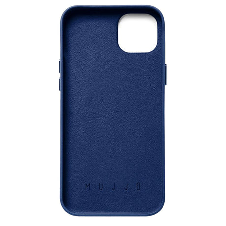 Mujjo iPhone 14 Plus Leather Wallet Case - Blå