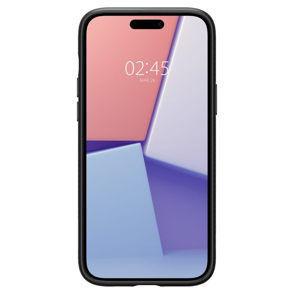 iPhone 15 Spigen Liquid Air Cover - Sort