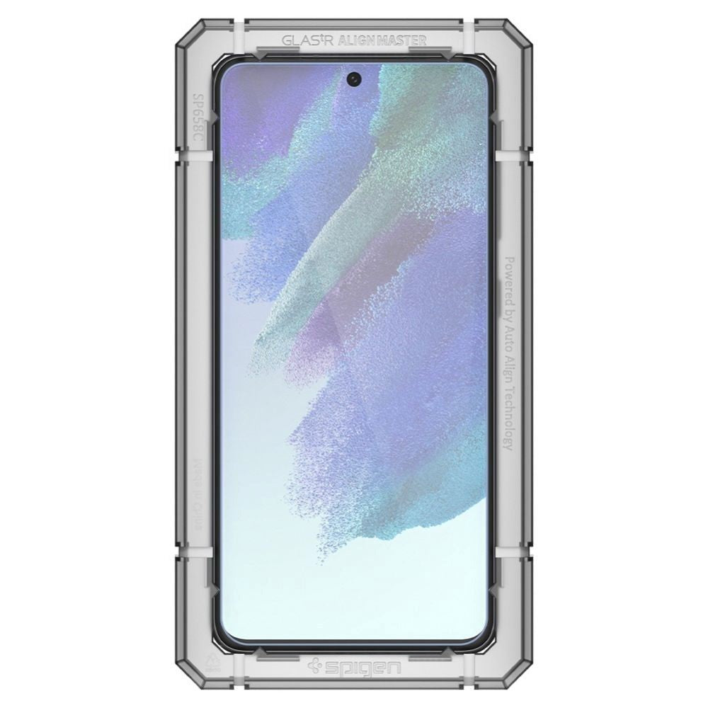 Galaxy S21 FE Spigen Beskyttelsesglas 2 stk. - Gennemsigtig
