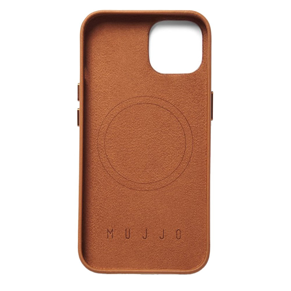 Mujjo iPhone 14 Leather Case - MagSafe Kompatibel - Brun