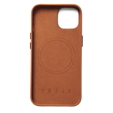 Mujjo iPhone 14 Leather Case - MagSafe Kompatibel - Brun