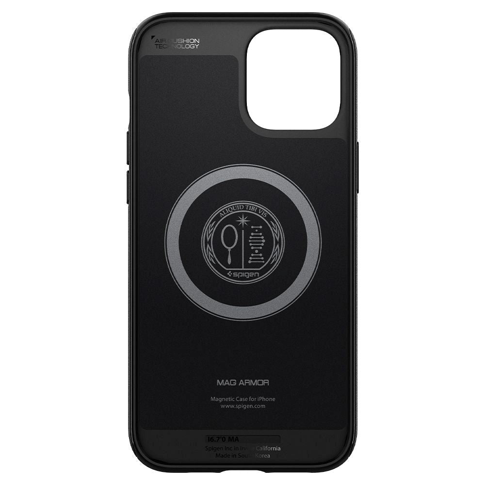 iPhone 12 / 12 Pro Spigen Mag Armor Cover - MagSafe Kompatibel - Matte Black
