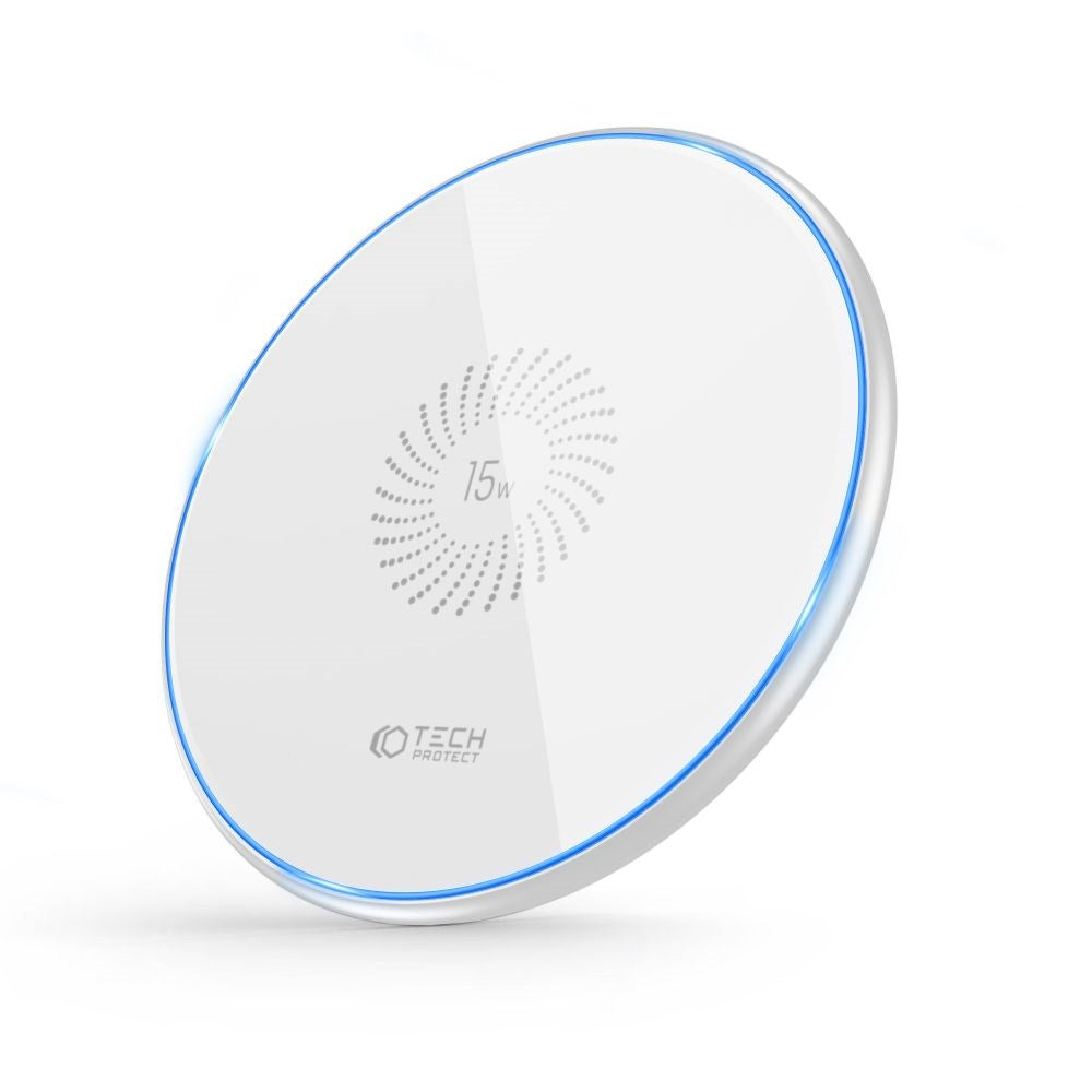 Tech-Protect C1 Trådløs Oplader 15W - Hvid