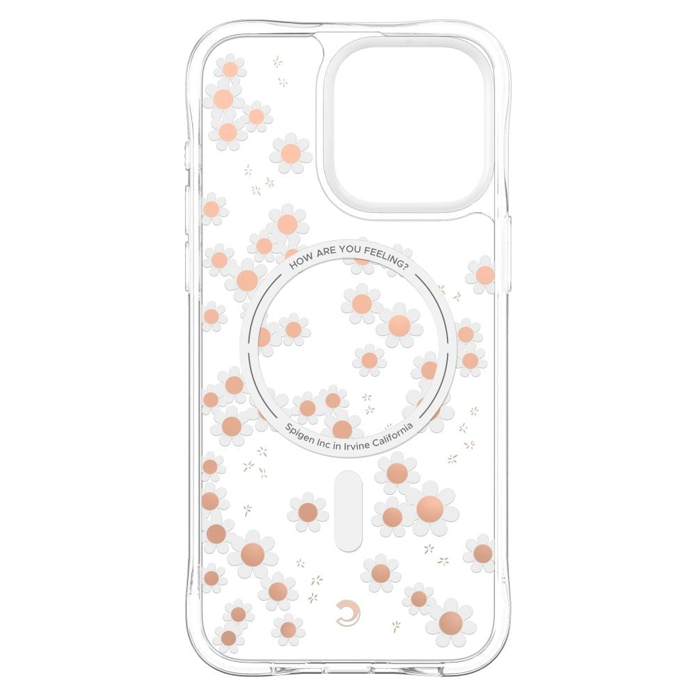 iPhone 15 Pro Max Cyrill Cecile Plastik Cover m. Strop - MagSafe Kompatibel - White Daisy
