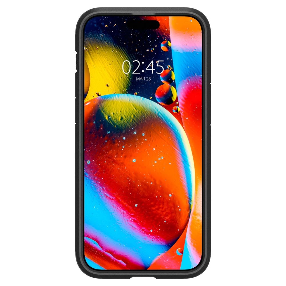 iPhone 15 Pro Max Spigen Tough Armor Cover m. Kickstand - MagSafe Kompatibel - Sort