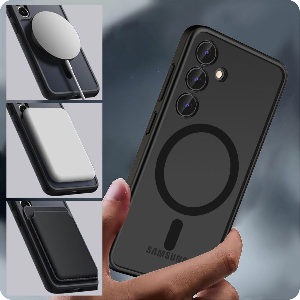 Samsung Galaxy S24 Ultra Tech-Protect Magmat Cover - MagSafe Kompatibel - Mat Sort