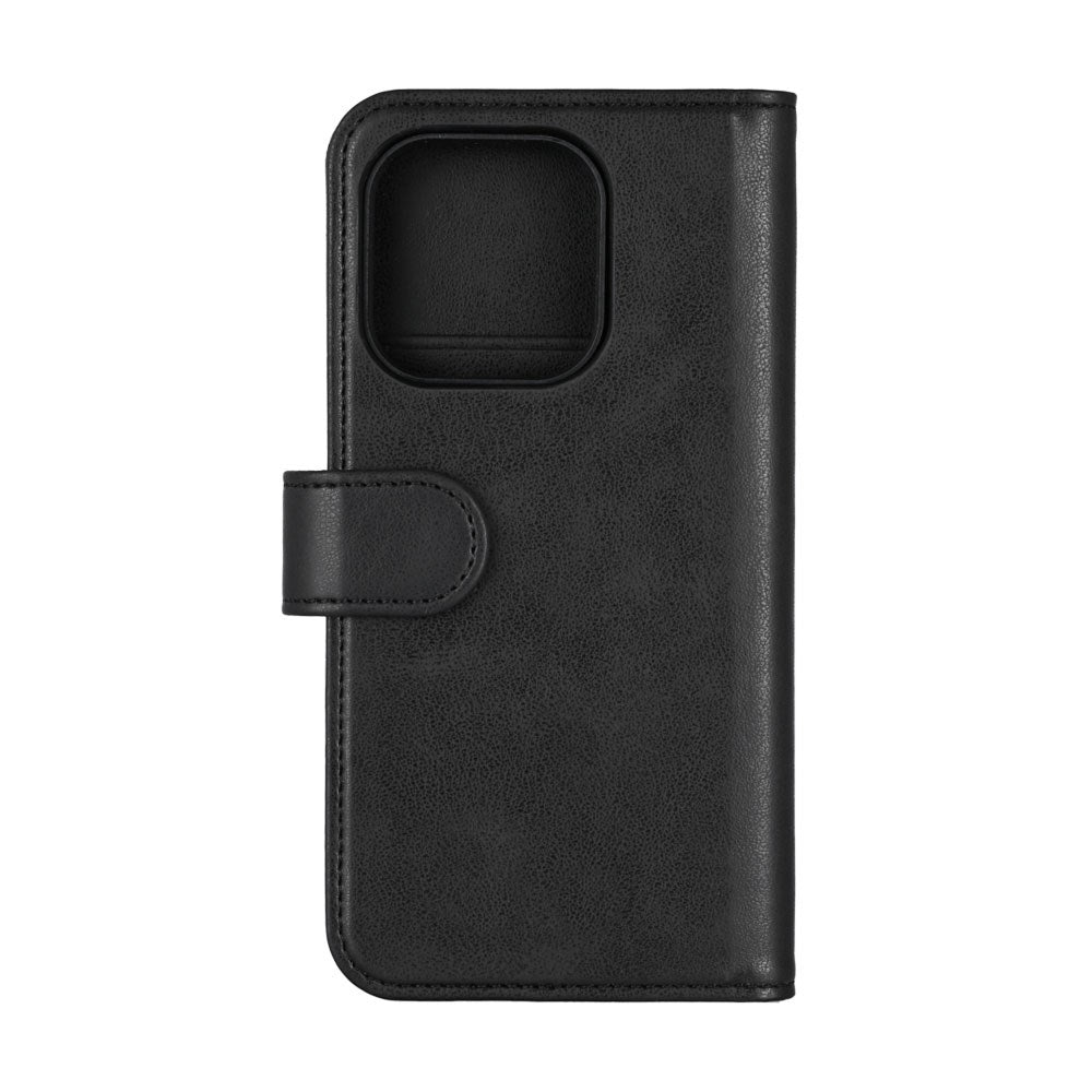 iPhone 16 Pro Essentials 2-i-1 Kunstlæder Flip Cover - Sort