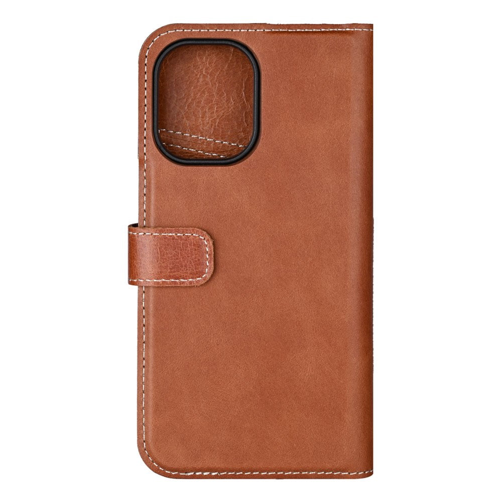 iPhone 16 Essentials 2-i-1 Læder Flip Cover - MagSafe Kompatibel - Brun